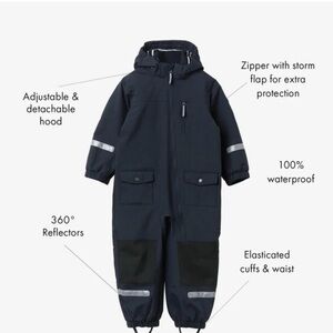 POLARN O. PYRET PO.P Weatherpro waterproof rain and snow suit